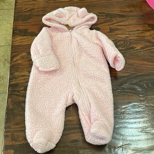 Carters Sherpa zip up onesie